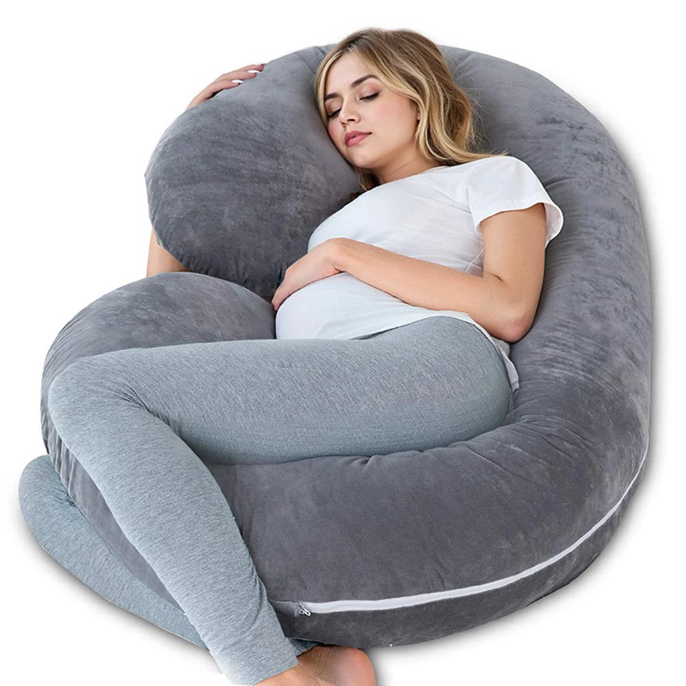 Almohada de embarazo de cuerpo completo con funda removible