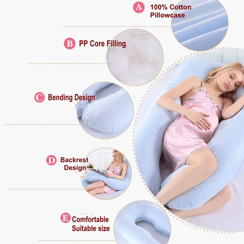 Pregnancy Pillow 130X70Cm Waist Support for Pregnant Women Sleeping Nursing Cushion Breastfeeding Maternity Body Pillow