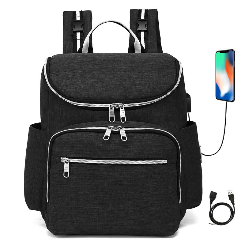 Mochila de pañales impermeable y multifuncional