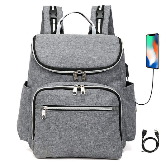 Mochila de pañales impermeable y multifuncional
