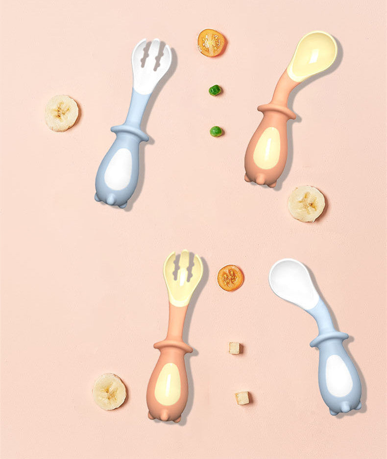 Set de cuchara y tenedor de aprendizaje para bebé