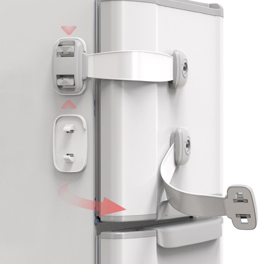Cabinet lock installed on drawer