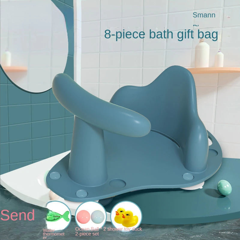 1Pc Baby Care Baby Bath Seat Newborn Baby Bath Tub Plastic Infant Babies Bath Seat for Tub Infant Antislip Bath Shower Chair #TC