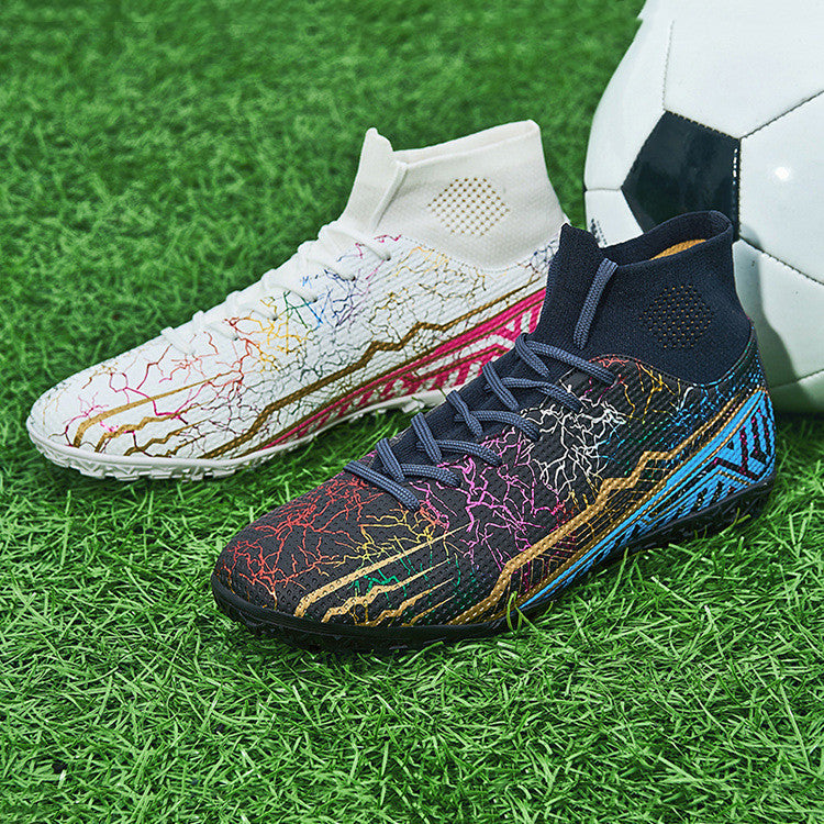 Youth soccer cleats high-top spike