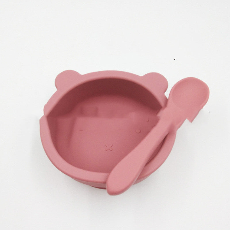 Bol de silicona con ventosa para bebé, antideslizante, colores a elegir