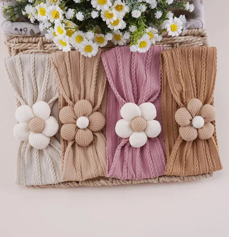 Set de Diademas Florales Elásticas para Bebé Niña