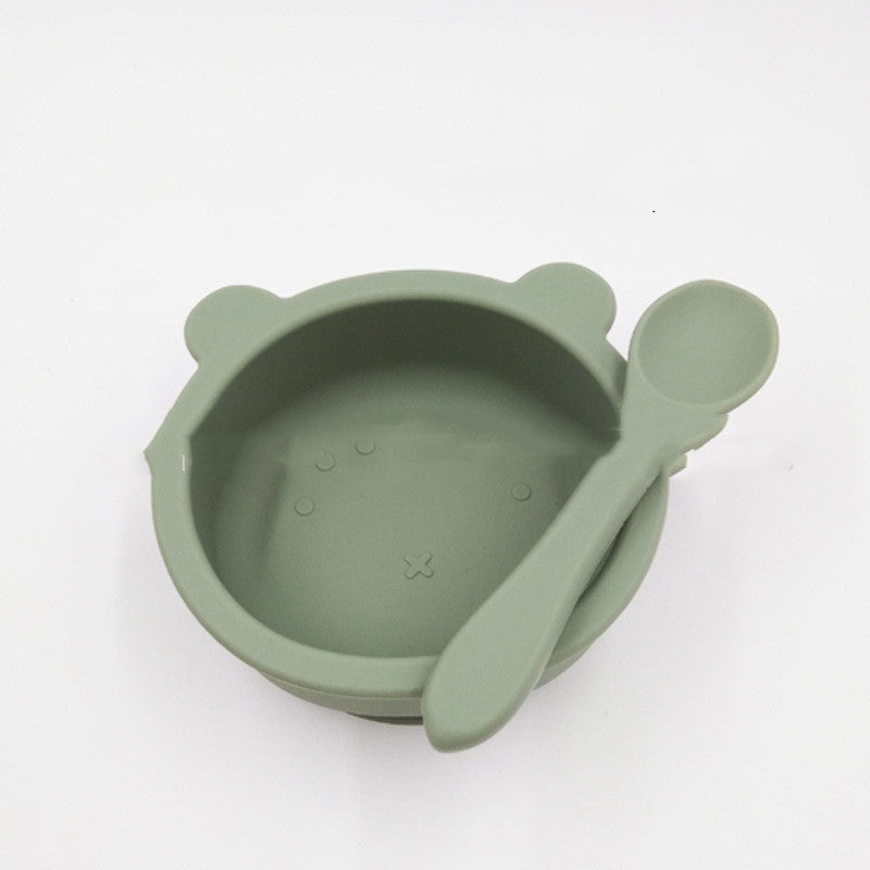 Bol de silicona con ventosa para bebé, antideslizante, colores a elegir