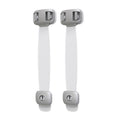 No-drill cabinet safety lock gray 4-pack