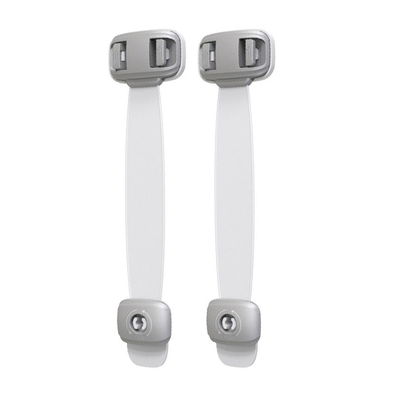 No-drill cabinet safety lock gray 4-pack