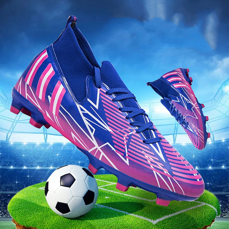 Teen soccer cleats black gold