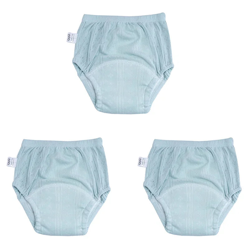 3Pcs/Lot Newborn Training Pants Cotton Thin Summer Baby Shorts Washable Boy Girls Cloth Diapers Reusable Nappies Infant Panties