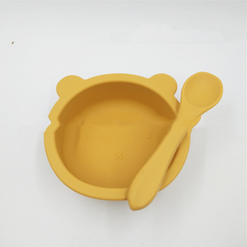 Bol de silicona con ventosa para bebé, antideslizante, colores a elegir