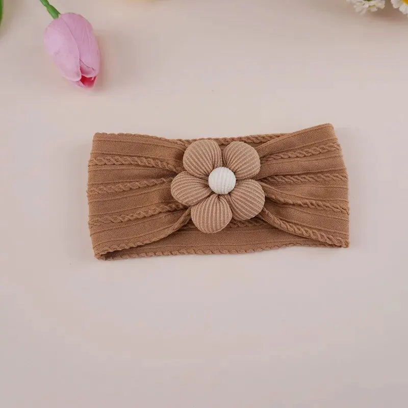 Set de Diademas Florales Elásticas para Bebé Niña