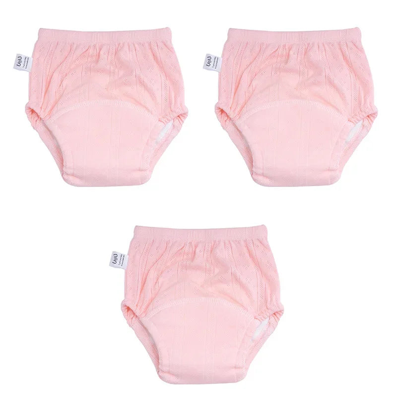 3Pcs/Lot Newborn Training Pants Cotton Thin Summer Baby Shorts Washable Boy Girls Cloth Diapers Reusable Nappies Infant Panties