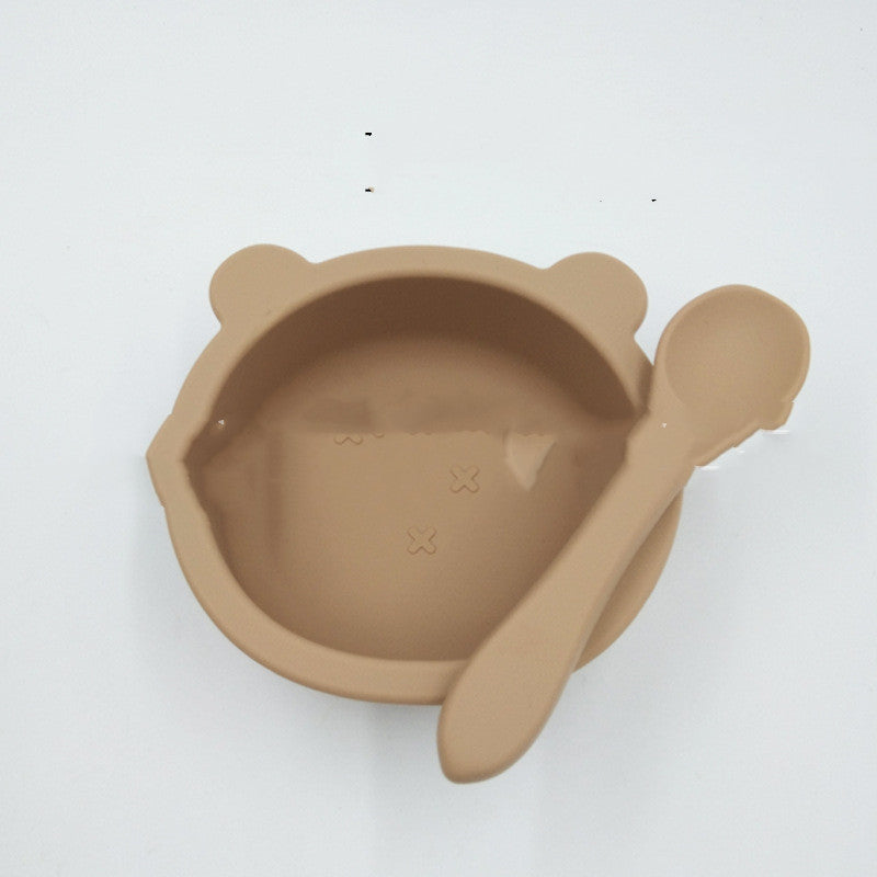 Bol de silicona con ventosa para bebé, antideslizante, colores a elegir