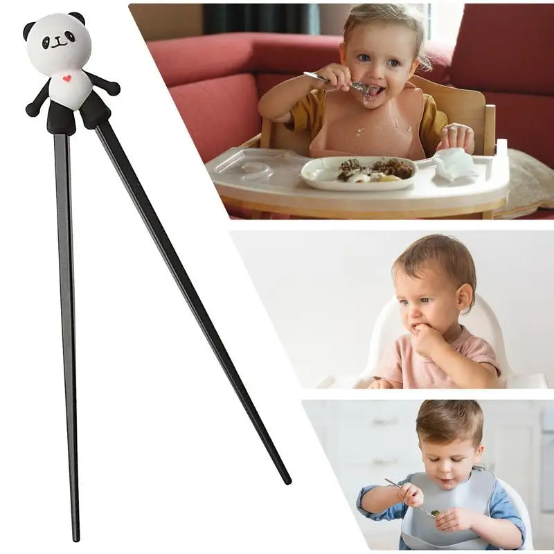 Kids Training Chopsticks Panda Childrens Helpers Chopsticks Reusable Chopsticks Learning Chopstick Helper for Kids Children