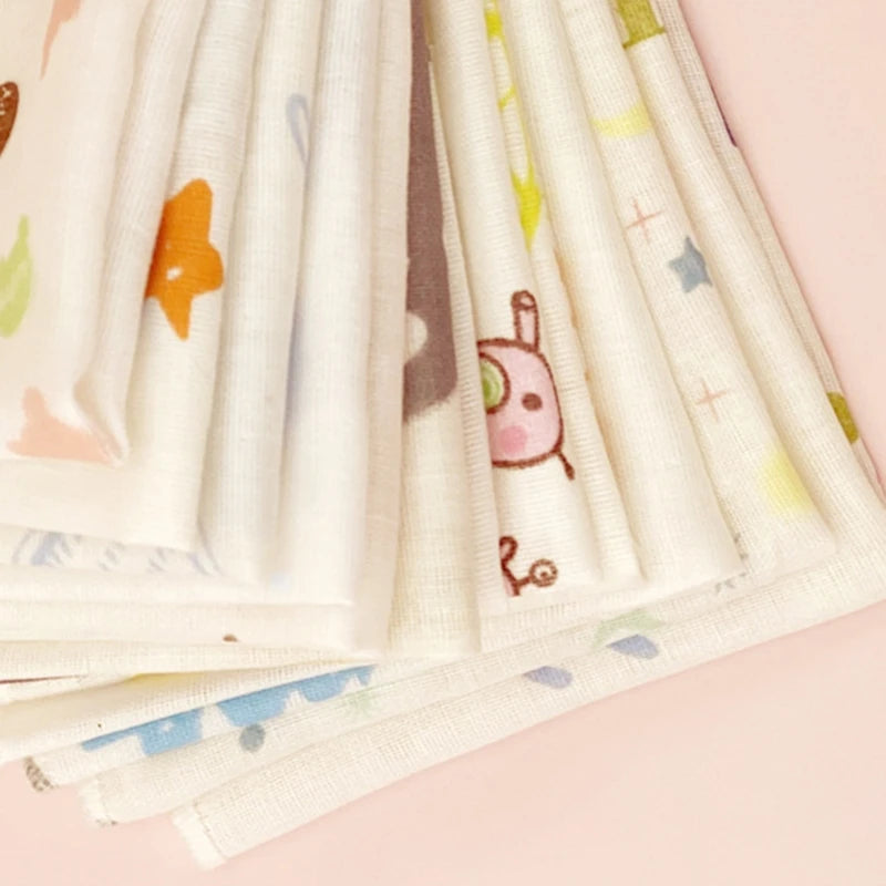 Set de 10 Toallitas de Gasa para Bebé – Doble Capa Absorbente