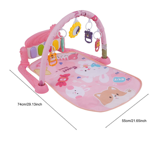 Gimnasio con piano musical para bebé (0–12 meses)