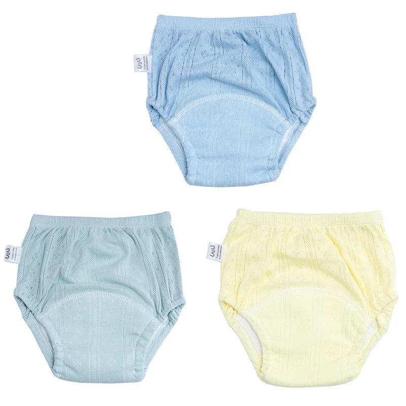 3Pcs/Lot Newborn Training Pants Cotton Thin Summer Baby Shorts Washable Boy Girls Cloth Diapers Reusable Nappies Infant Panties
