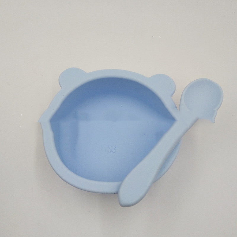 Bol de silicona con ventosa para bebé, antideslizante, colores a elegir