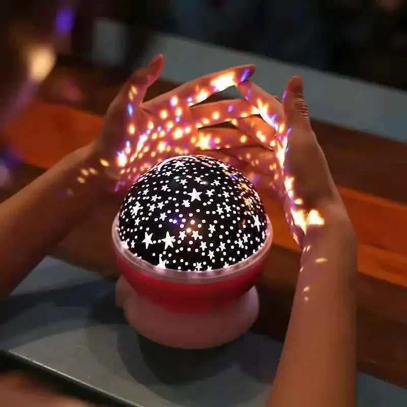 Lámpara proyector de cielo estrellado para cuarto infantil