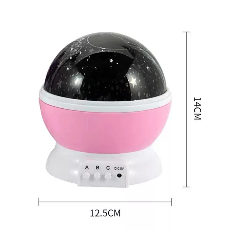 Lámpara proyector de cielo estrellado para cuarto infantil