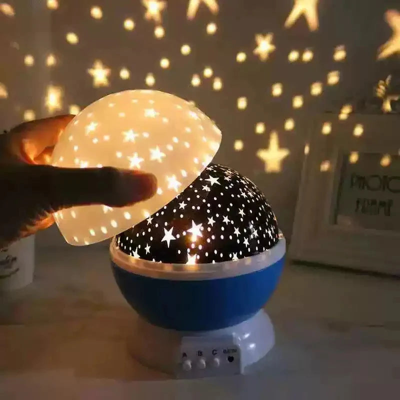 Lámpara proyector de cielo estrellado para cuarto infantil