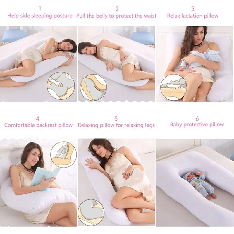 Pregnancy Pillow 130X70Cm Waist Support for Pregnant Women Sleeping Nursing Cushion Breastfeeding Maternity Body Pillow