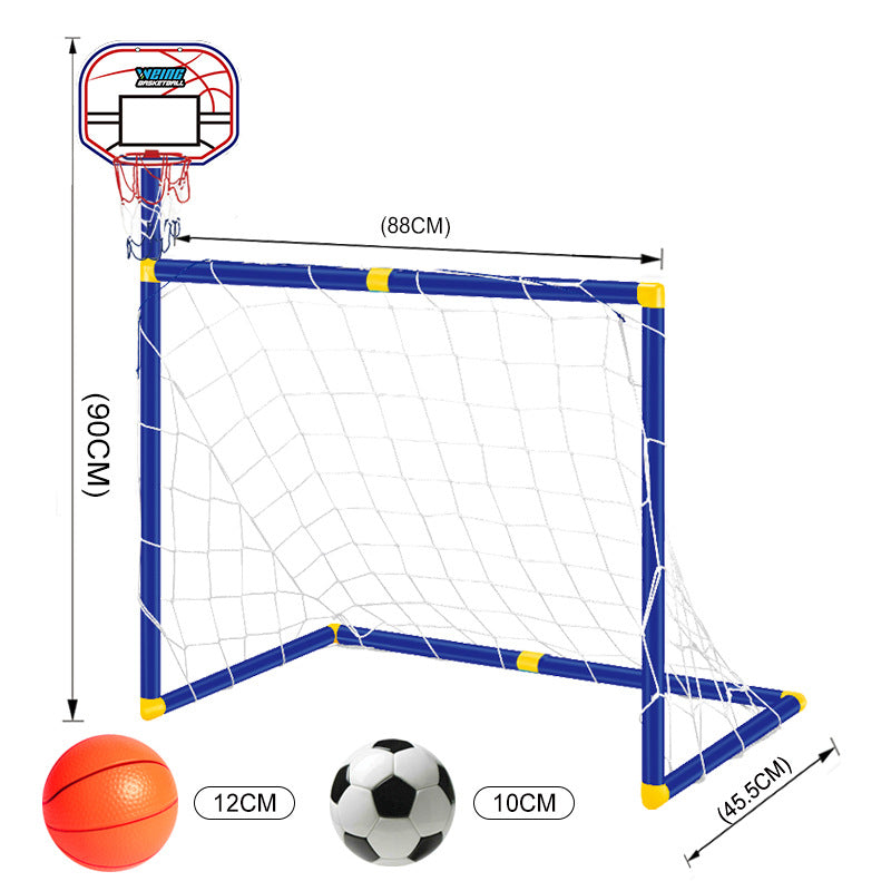 Mini folding soccer goal set for toddlers