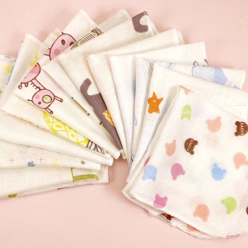 Set de 10 Toallitas de Gasa para Bebé – Doble Capa Absorbente