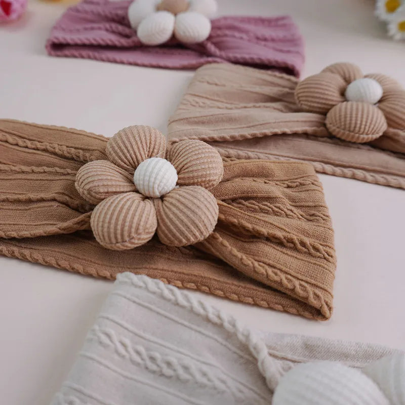 Set de Diademas Florales Elásticas para Bebé Niña