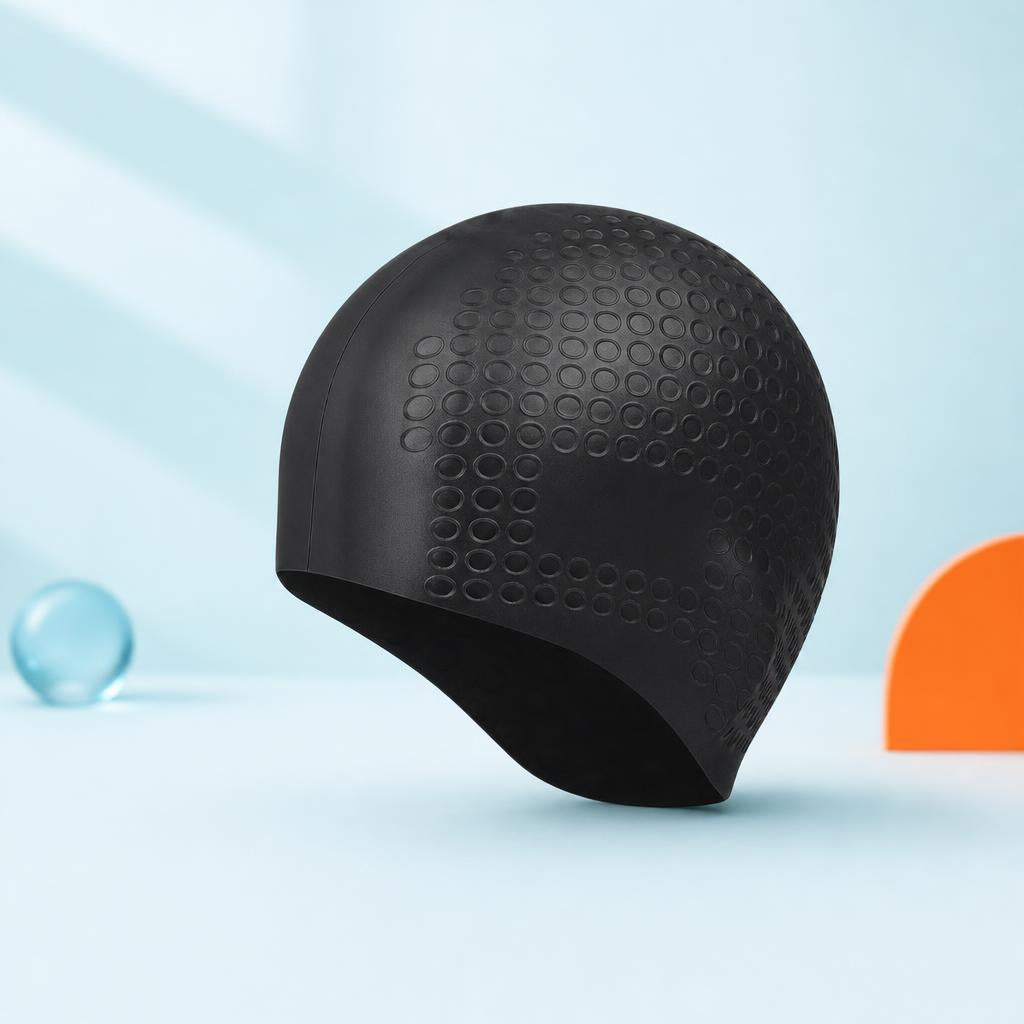 Gorro de natación de silicona — vista de detalle