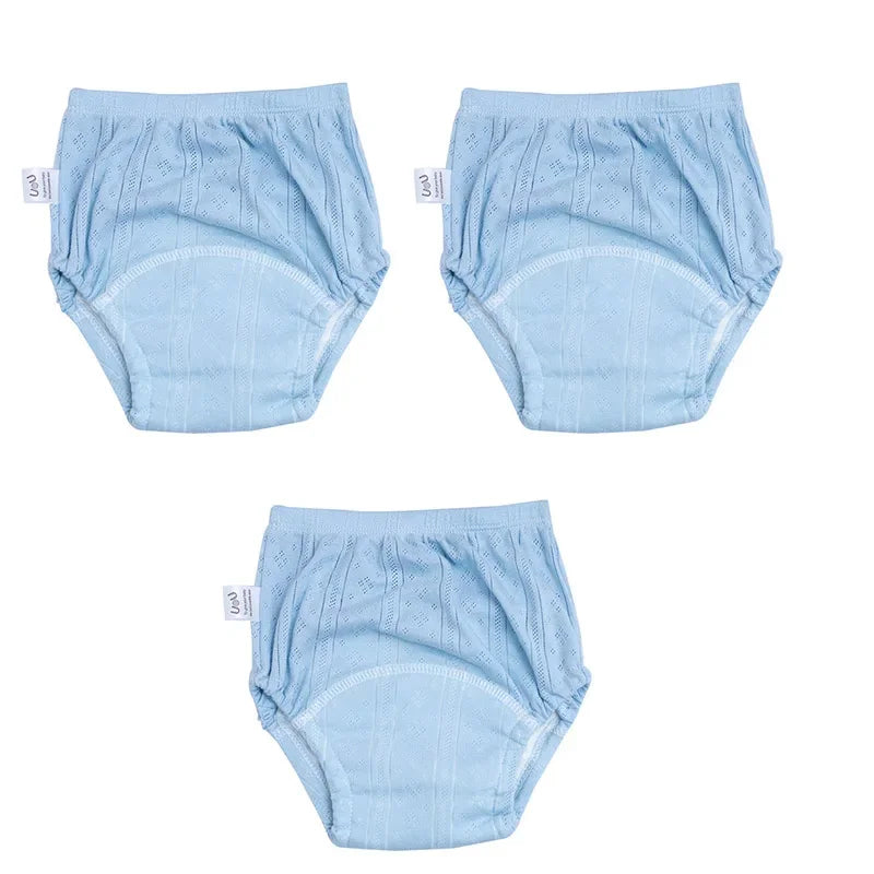 3Pcs/Lot Newborn Training Pants Cotton Thin Summer Baby Shorts Washable Boy Girls Cloth Diapers Reusable Nappies Infant Panties
