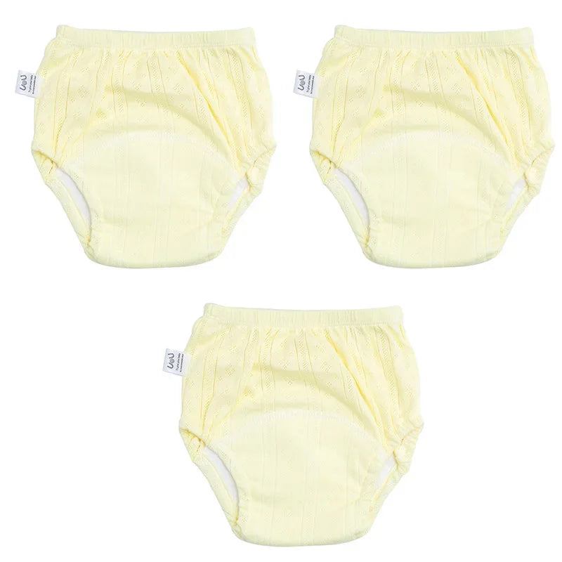 3Pcs/Lot Newborn Training Pants Cotton Thin Summer Baby Shorts Washable Boy Girls Cloth Diapers Reusable Nappies Infant Panties